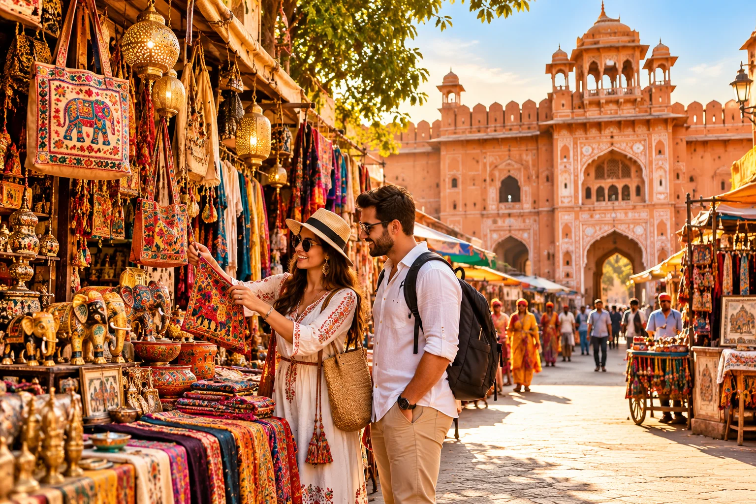Colourful Jaipur bazaar
