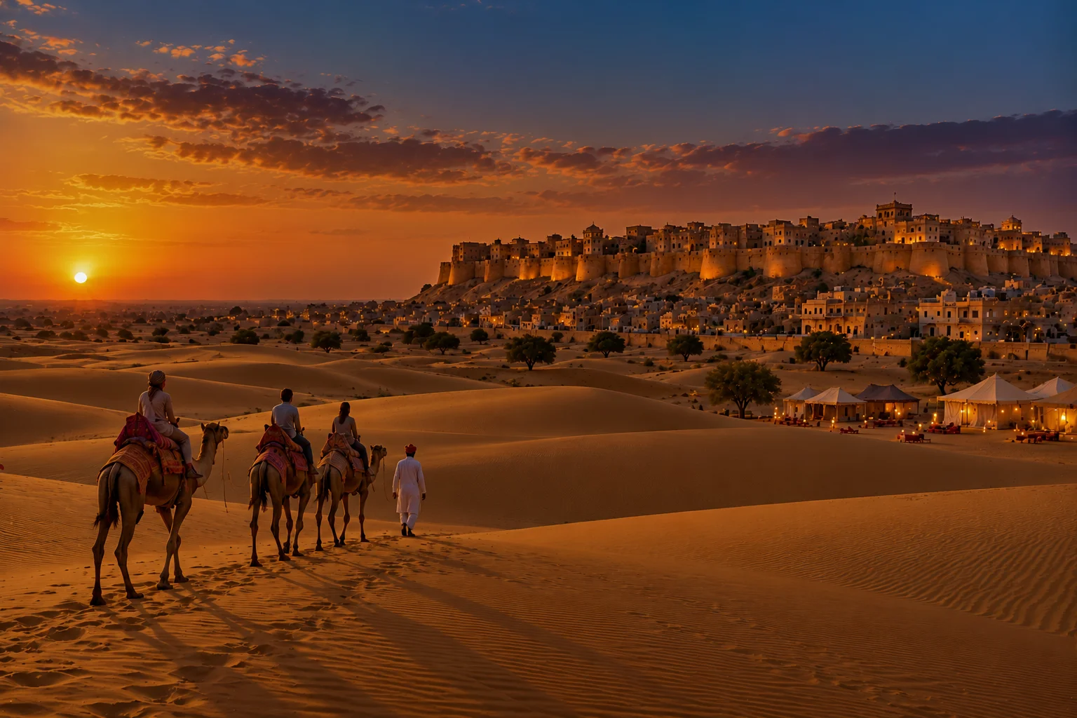 Jaisalmer desert dunes